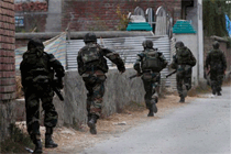 Army troops flushing out terrorist in J&K. Image: IndianTV